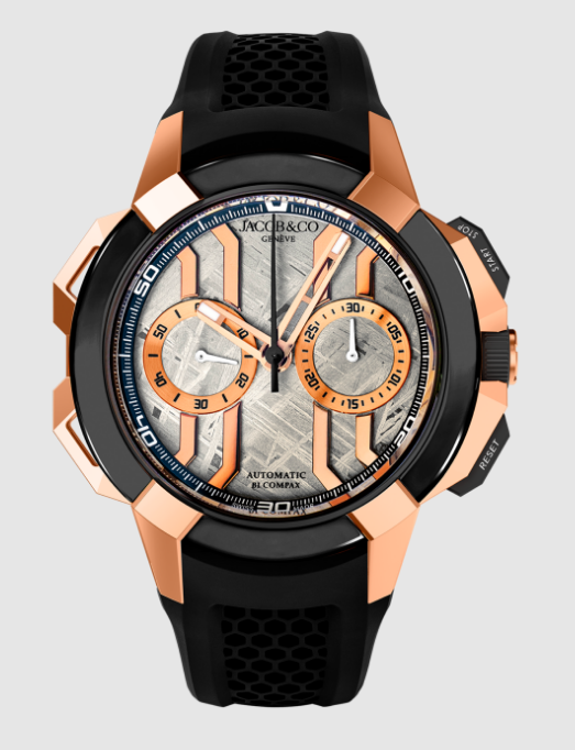 Review Jacob & Co epic x chrono 44mm METEOR X GOLD ec430.43.af.ac.abrua Replica watch